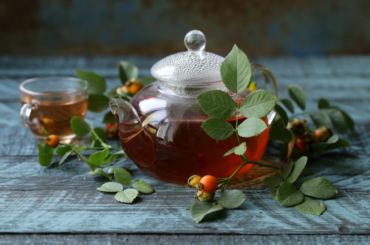 Rose Hip Tea on table